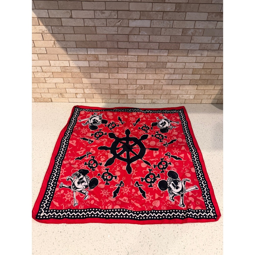 Disney's Pirates of the Caribbean Mickey Mouse Night Cruise Bandana Scarf